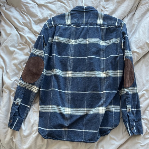 J Crew Elbow Patch Flannel - Picture 3 of 3
